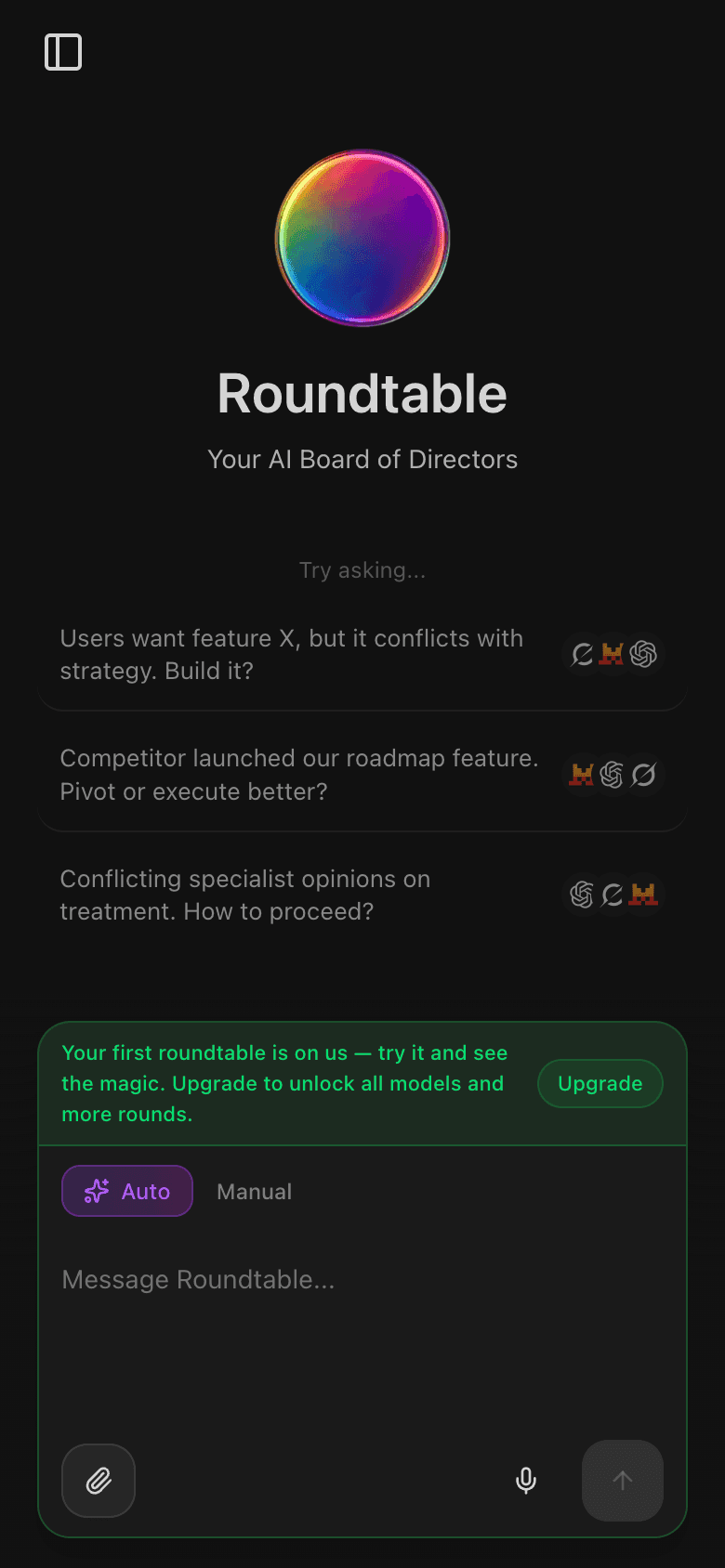 Roundtable — The World's First AI Debate Platform